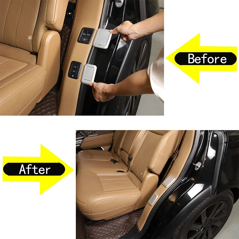 Для Land Rover Range Vogue L460 2023 переключатель регулировки заднего сиденья из АБС-пластика