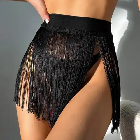 Tassel Beach Skirt Swimsuit Women Cover-ups Casual Dresses Women's Swimsuit Sexy Party Swimwear Bath Outing Clothes Bathing Suit