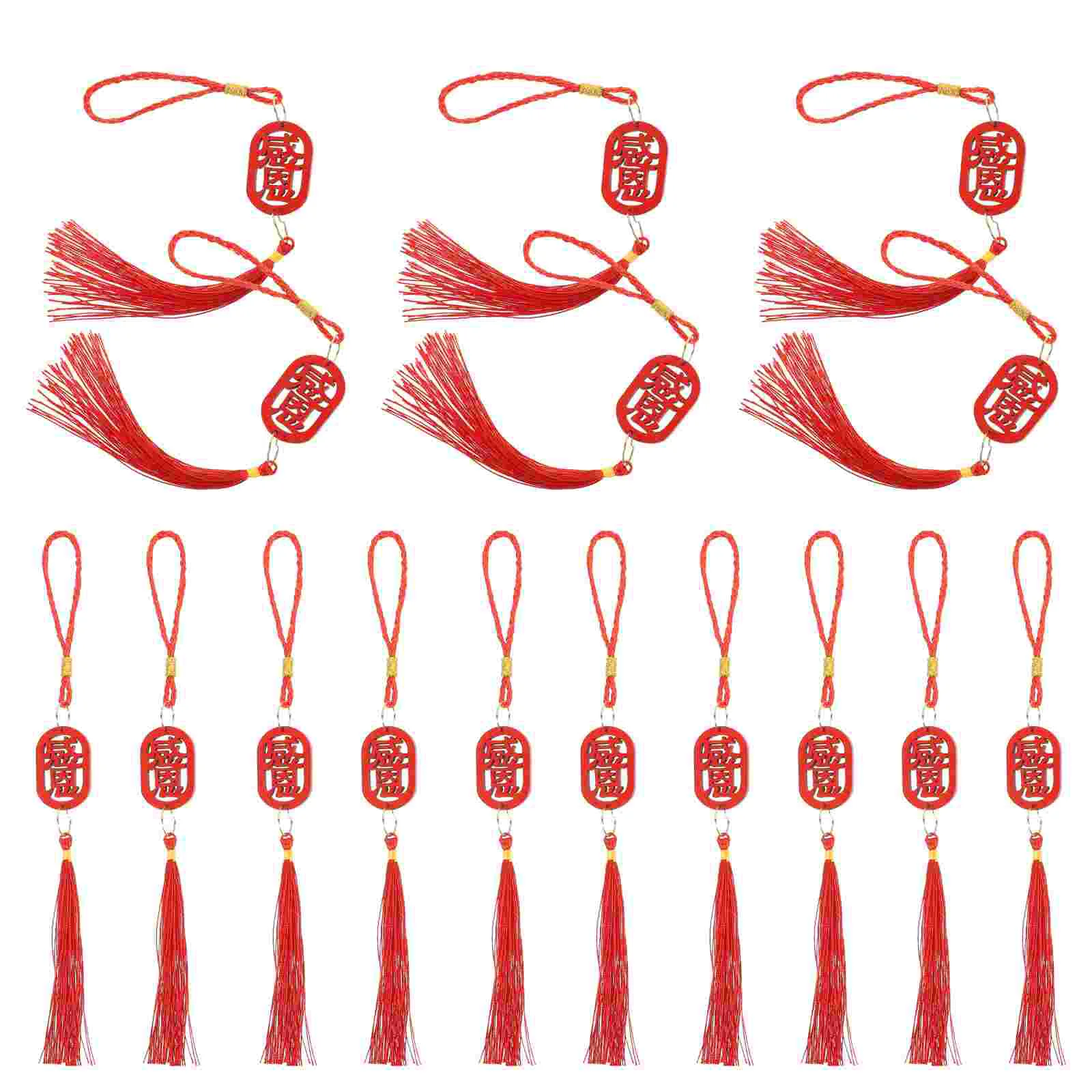 

25 Pcs The Office Decor Festival Potted New Year Household Wall Interior Pendant Decorations Wooden 2024 Home