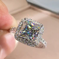 newly designed engagement rings for women high quality cubic glass filledia gorgeous proposal ring gift wedding bands jewelry