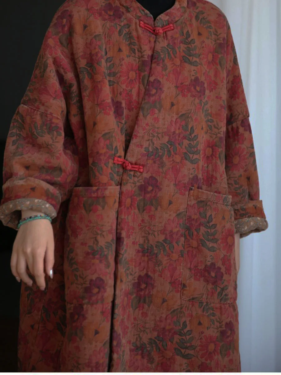 Оригинальный хлопковый кардиган с принтом в стиле ретро свободная куртка