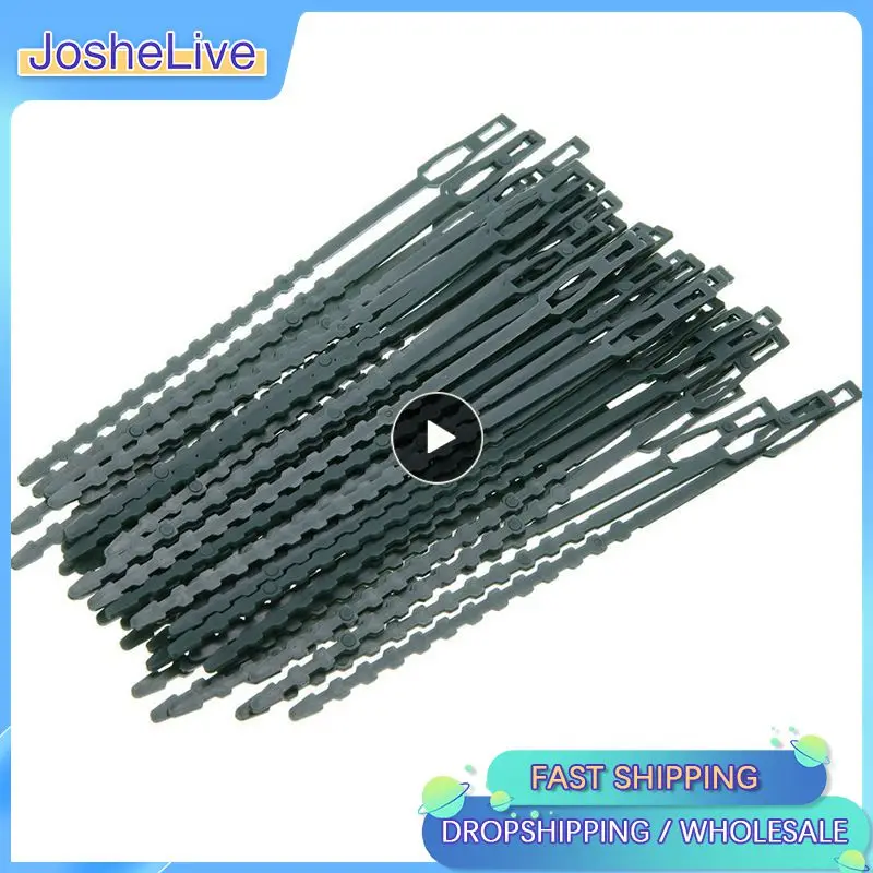 

1 ~ 10 шт./партия, многоразовые пластиковые кабельные стяжки для растений, 13,5 см/17 см