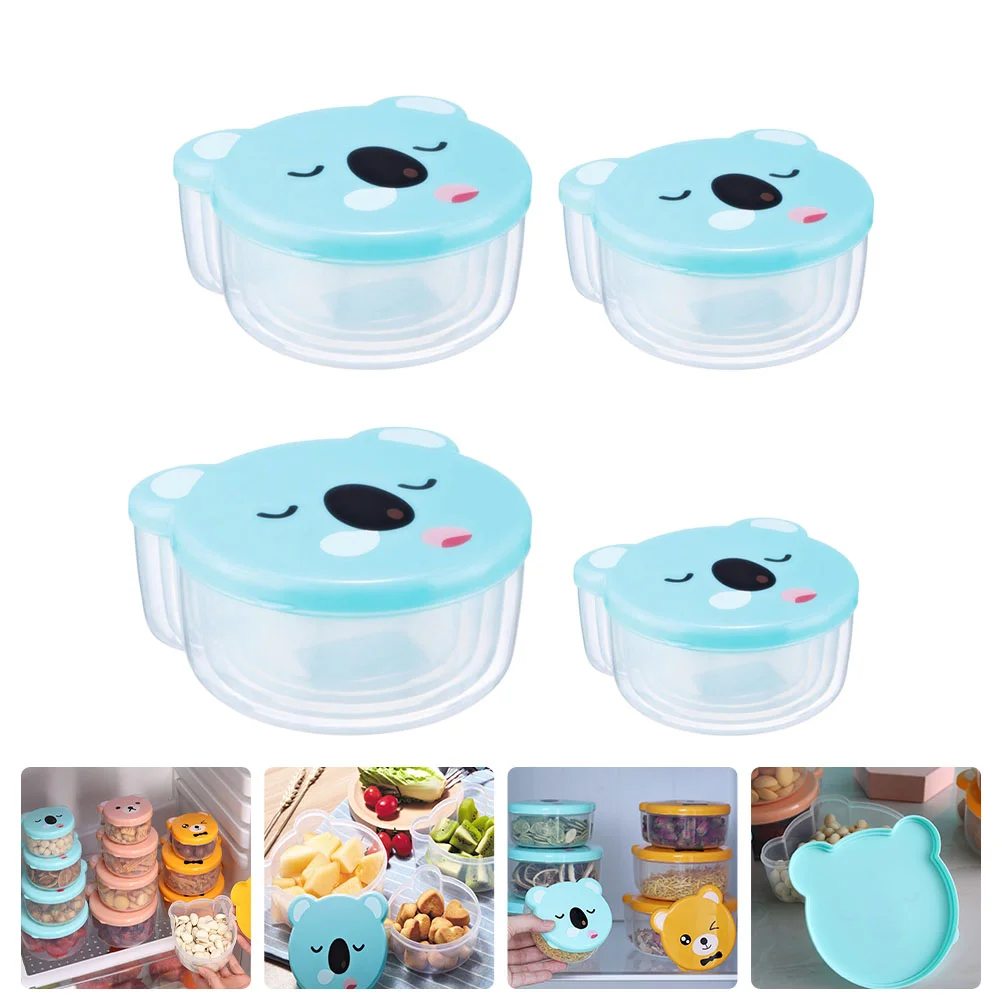 

4Pcs Vegetable Storage Cases Household Fruit Storage Holders Refrigerator Storage Holders