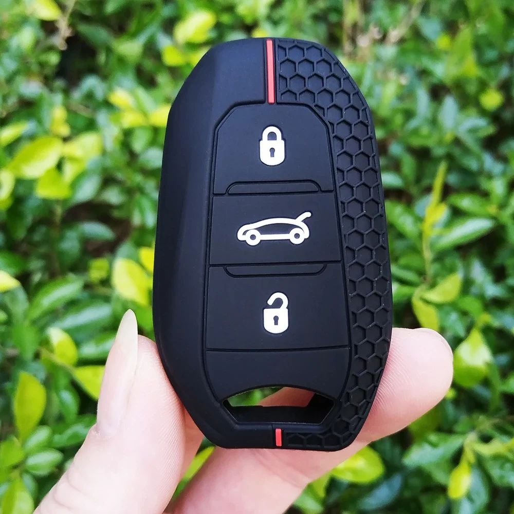 3-кнопочный силиконовый чехол для ключей Peugeot 508 301 2008 3008 4008 407 408 Citroen C5 C6 C4L CACTUS C3XR DS