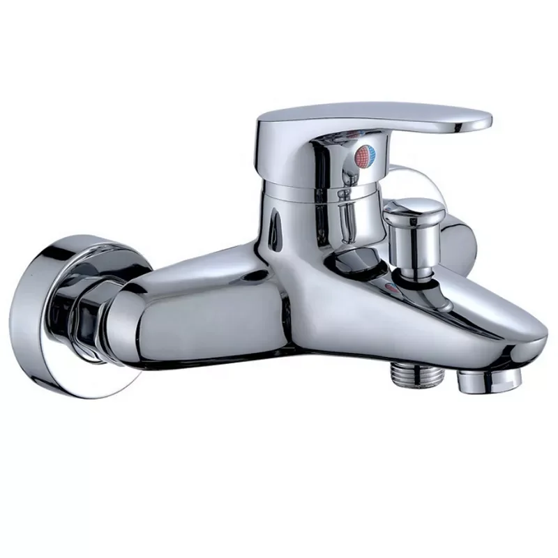 

High Quality Design Copper 2 Function Bathtub Faucet Hot and Cold Bathroom Wall Mounted Shower Tap Easy To Install