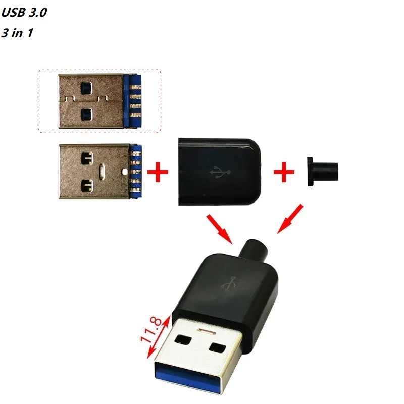 

Комплект разъемов USB 3.0 3 в 1
