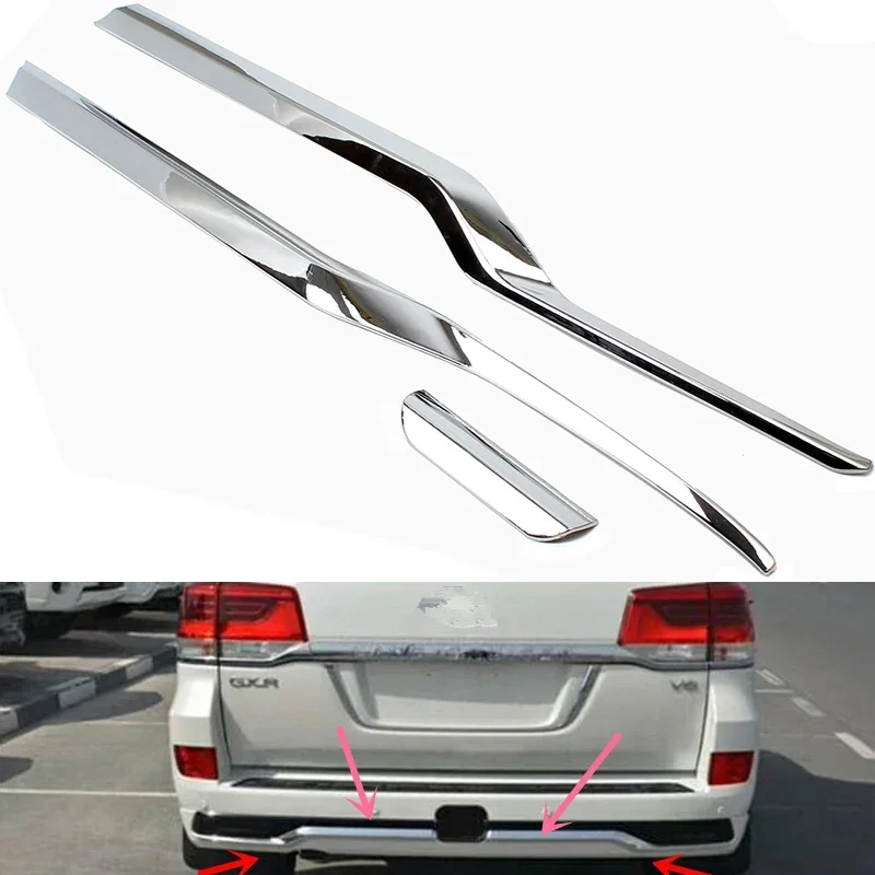 

Хромированная накладка на заднюю крышку багажника для Toyota Land Cruiser 200 2016-2019 2020, молдинг задней двери, декоративная полоса багажника, Стайлинг