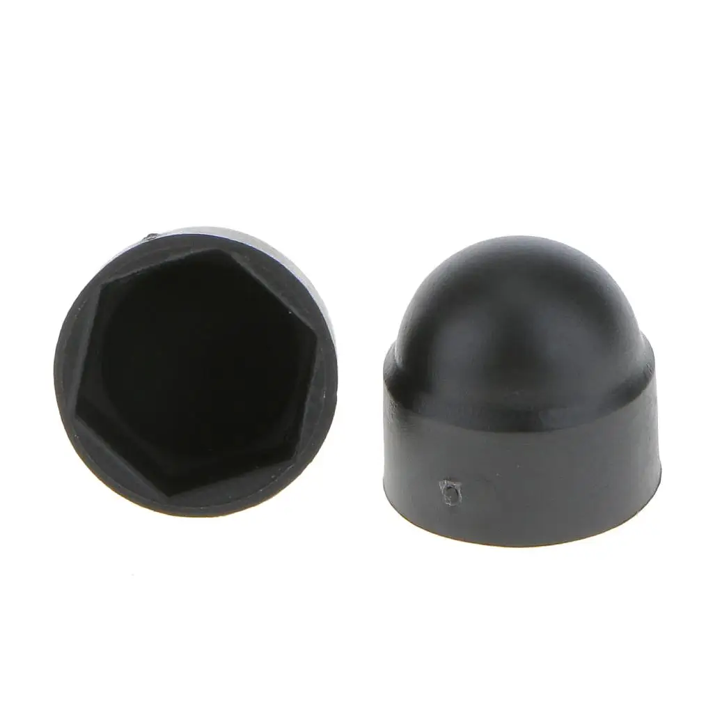 

100 черных защитных колпачков для купольных гаек M8 с открытым шестигранным гаечным ключом 13 мм