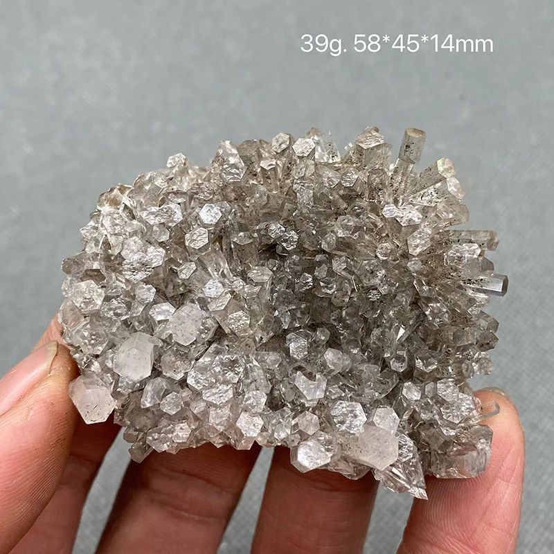 100% натуральный Колонный прозрачный кальцит необработанный камень минеральный