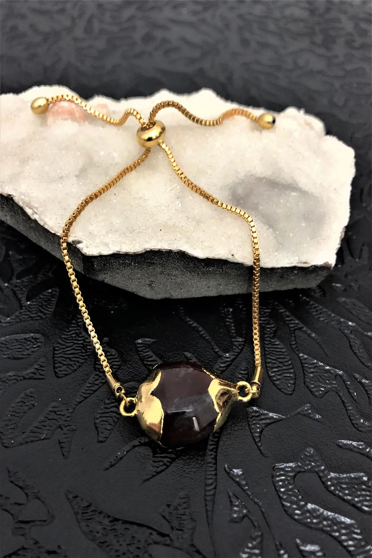 

Женский браслет ручной работы с золотистой яшмой 22K Tkrb22