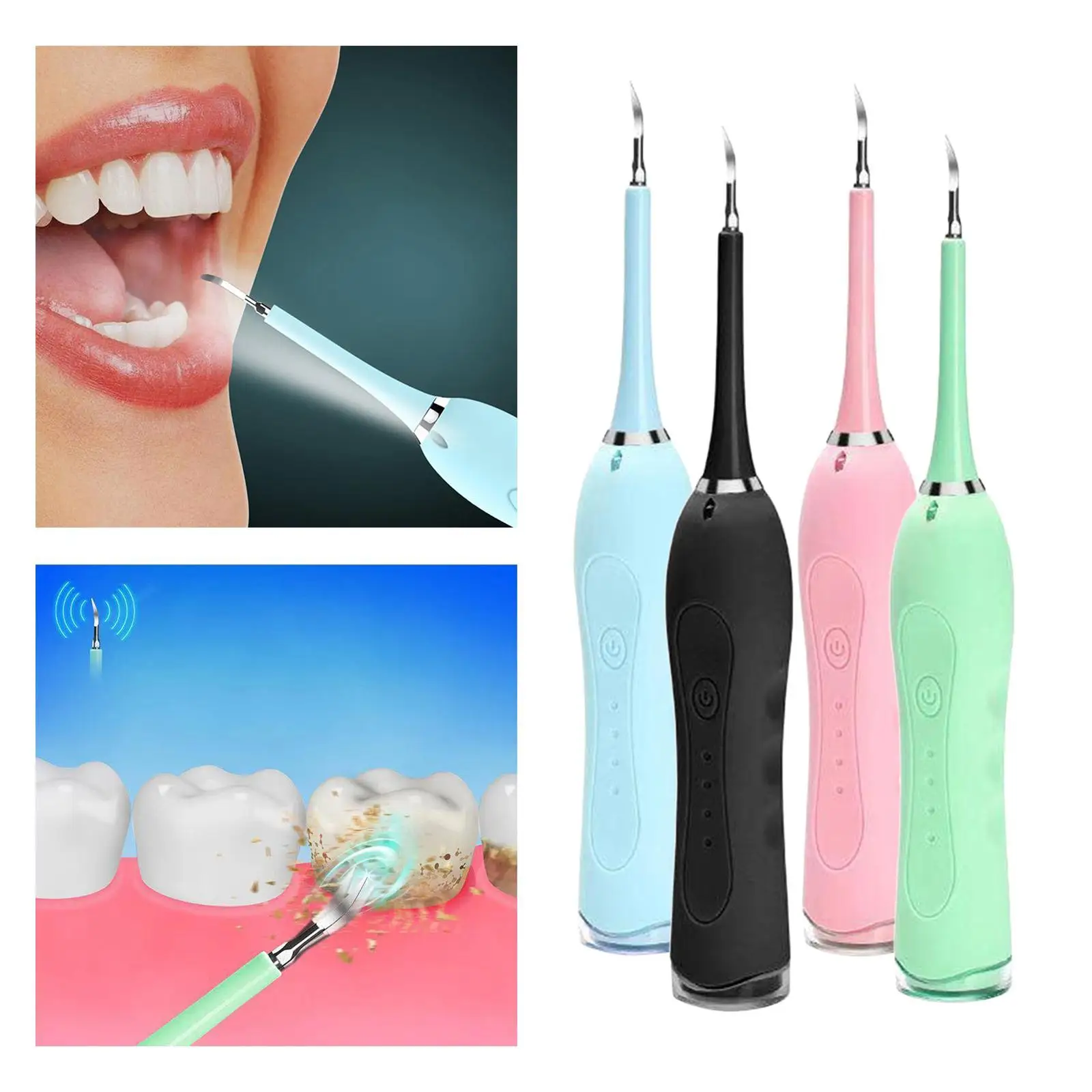 

Electric Ultrasonic Tooth Cleaner Waterproof Oral Clean 5 Adjustable Modes