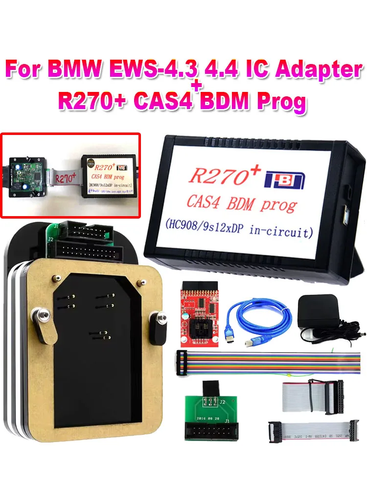 

R270+ CAS4 BDM Prog R270 V1.20 Автоматический программатор ключей с адаптером EWS-4.3 4.4 IC для XPROG-M R270 AK90 Программатор EWS4 Адаптер