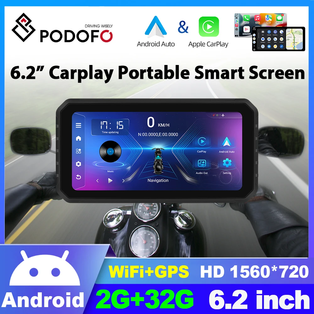 GPS-навигатор Podofo на Android экран 6 2 дюйма ГБ + 32