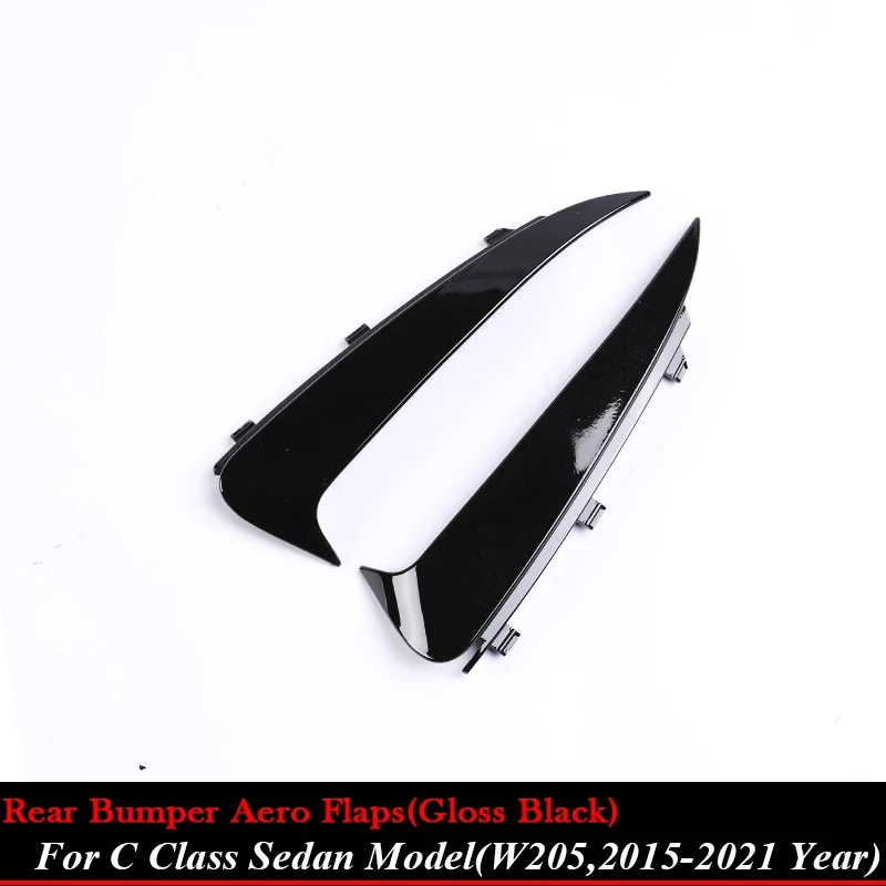

Для Mercedes Benz C Class W205 C205 S205 Задние AMG Canard Flaps A205 Coupe Sedan Wagon T Модель Cabriolet Gloss Black Carbon Fiber