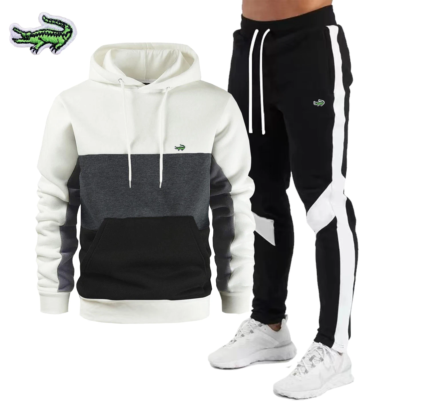 2023 New Men's Autumn Winter Sets Hoodie+Pants Pieces Casual Tracksuit Male Sportswear Brand CARTELO Clothing Sweat Suit
