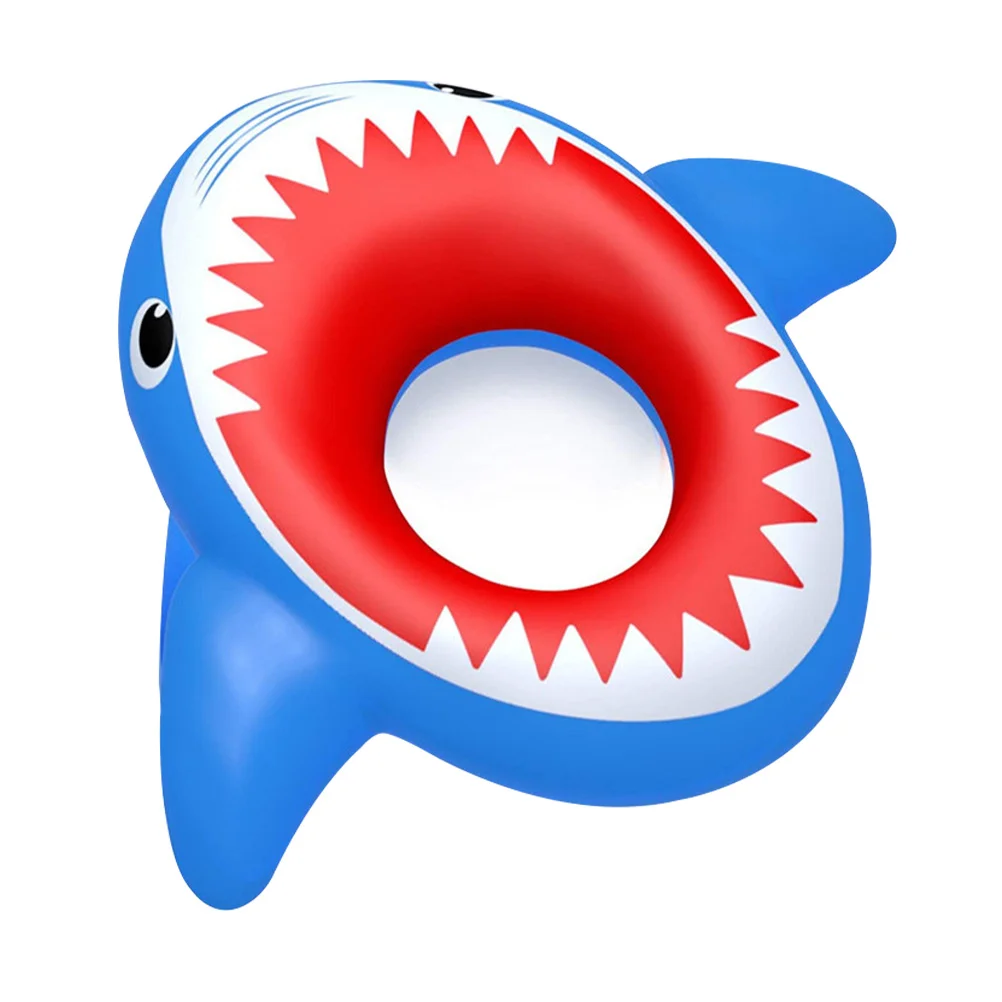 

Inflatable Shark Pool Float Water Game Summer Beach Swimming Pool Ring