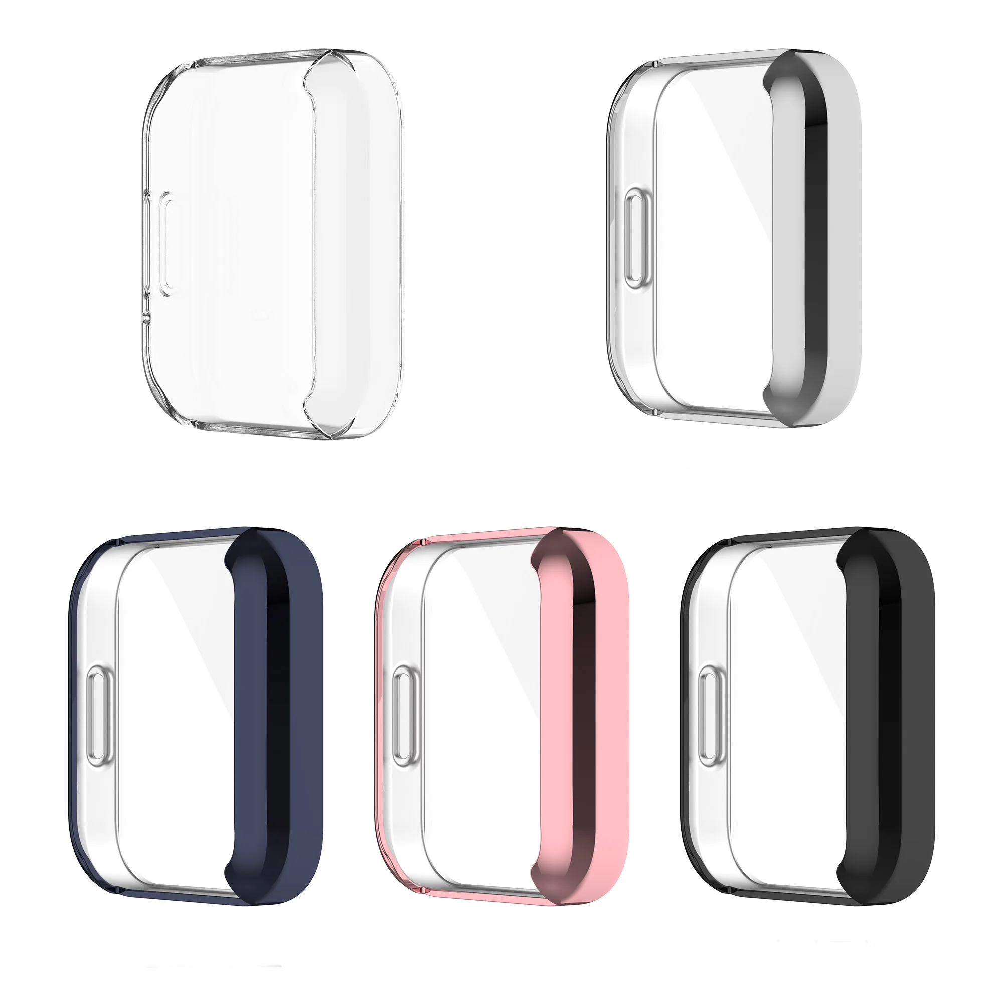 TPU Soft Shell Screen Glass Protector Case Edge Frame For Xiaomi Redmi Watch 2/Mi Lite Watch2 Protective Cover Accessories |