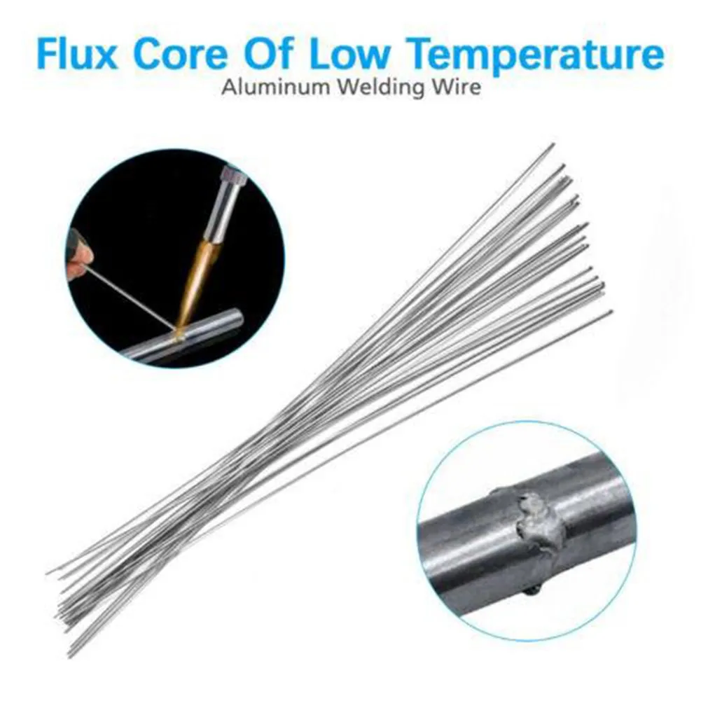 

Wire Welding Rods Silver Solution 20Pcs 2mm 500mm Length Aluminum Magnesium Brazing Flux Cored Metal Durable New