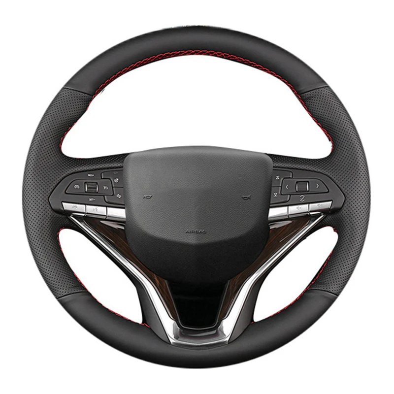 Car Steering Wheel Cover Black Artificial Leather For Cadillac XT5 CT6 XT4 CT5 XTY XT6 CT4 STCL SRX SLS LYRIQ BLS STS SRX CT4