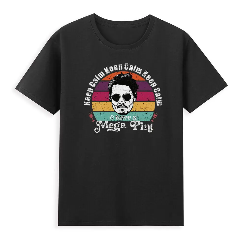 Keep Calm And Have A Mega Pint Funny Men's Print T-shirt Japanese Streetwear Ulzzang Gothic Tee Tshirt Unisex Harajuku Clothes