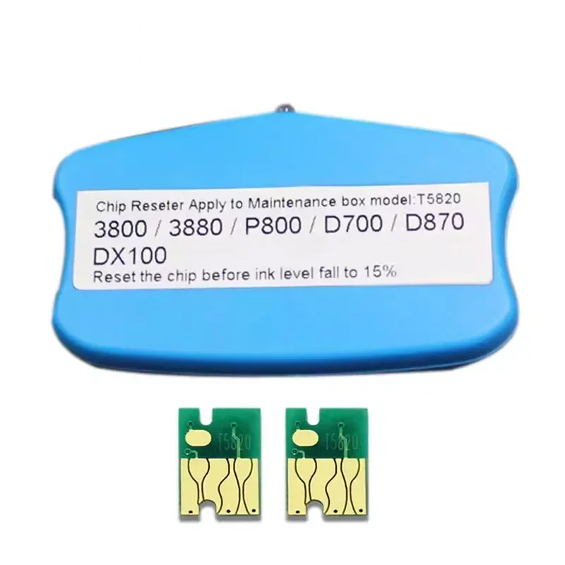 T5820 C13T5820 Коробка для обслуживания Чернильный бак Сброс чипа Epson Surelab D700 Fuji DX100 p800 P808