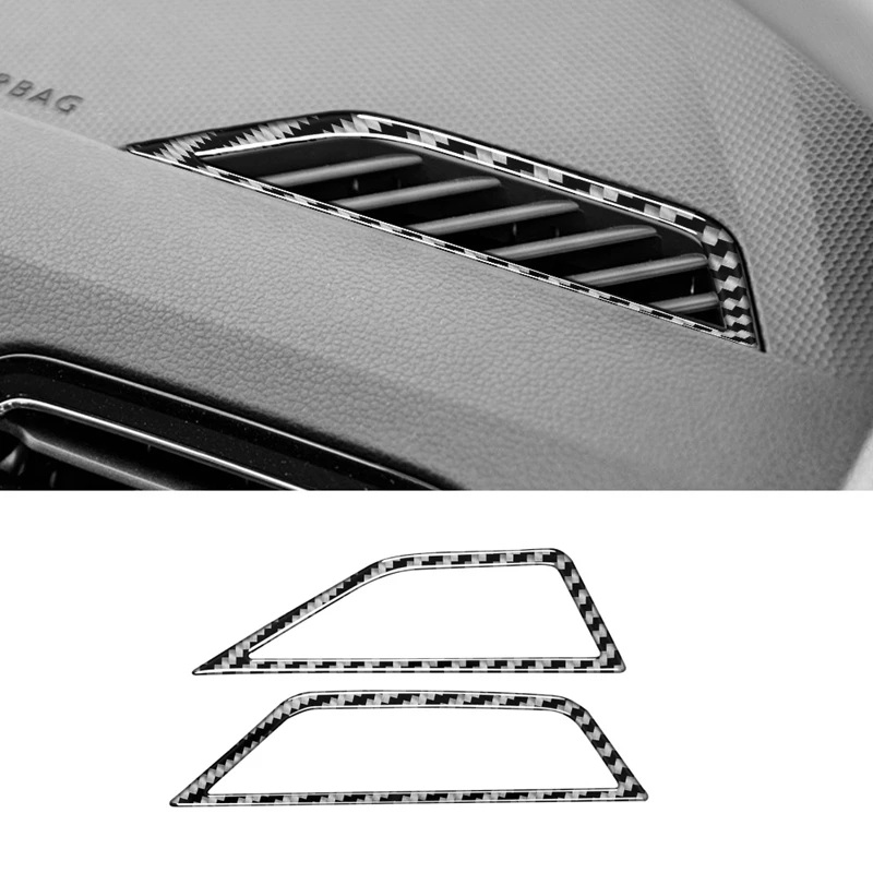 

Carbon Fiber Side Air Outlet Frame Panel Cover Interior Accessories For Tiguan L 2017-2021