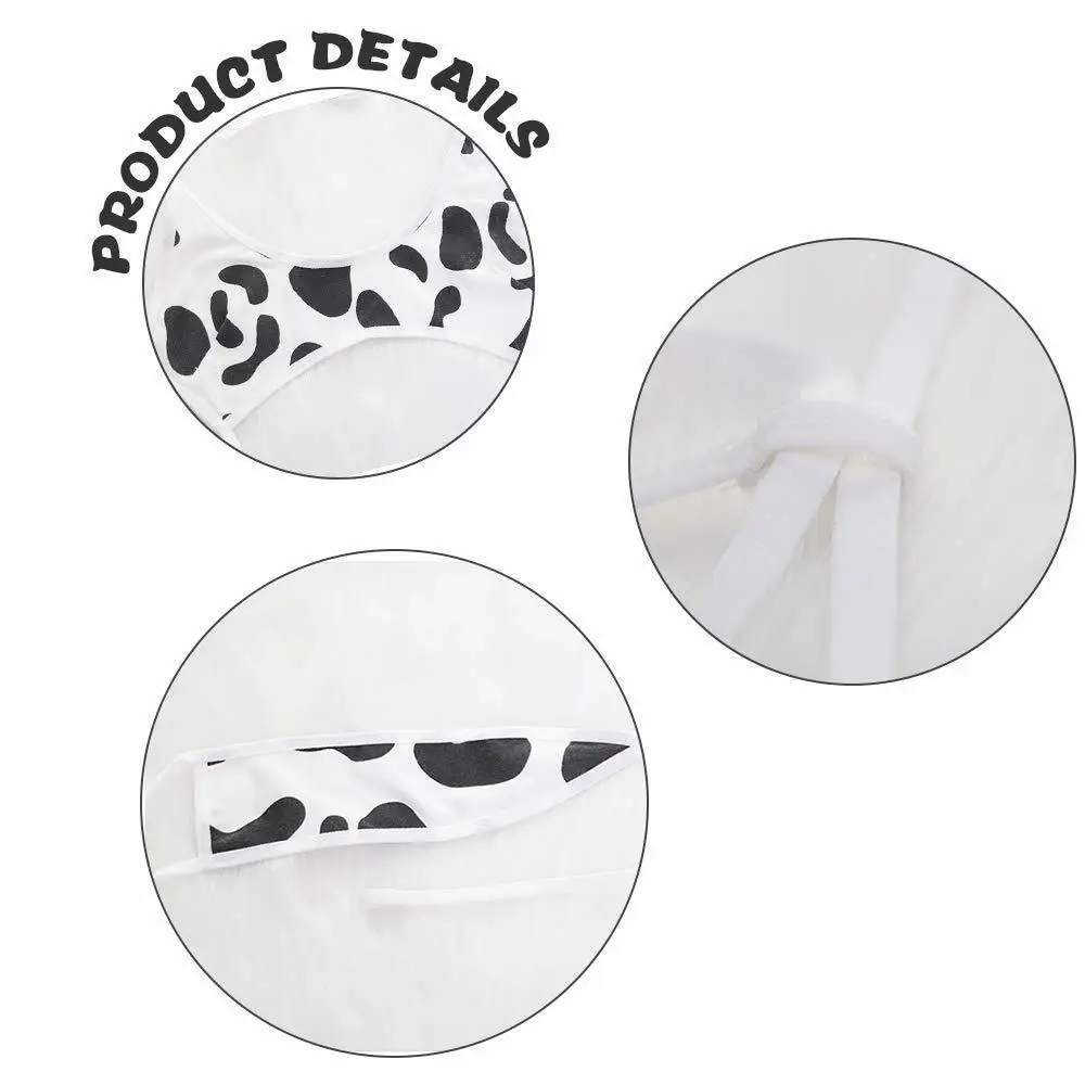 Kawaii Black White Cow Print Mini Backless One Piece Micro Bikini Jumpsuit Erotic Sex Costumes Bodysuit for Women Sexy Lingerie |