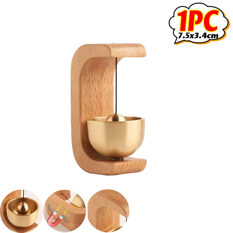 

Деревянный латунный колокольчик для двери