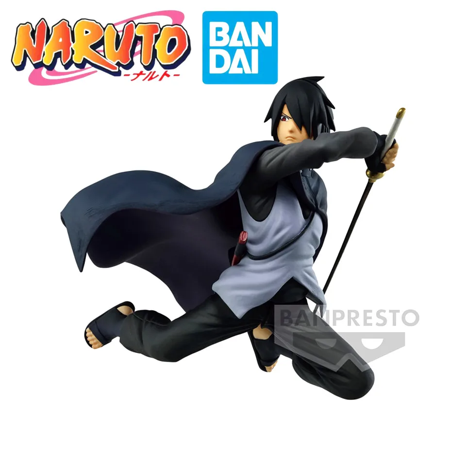 

Bandai Original Naruto Anime Figure Naruto Uchiha Sasuke Figure Toy 14cm Collectible Model Velentines Gift For Kid Birthday Gift