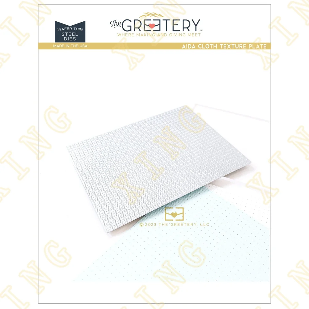 

Metal Cutting Dies Scrapbook Diary Decoration Stencil Embossing Template DIY Greeting Card Handmade New Aida Cloth Texture Plate