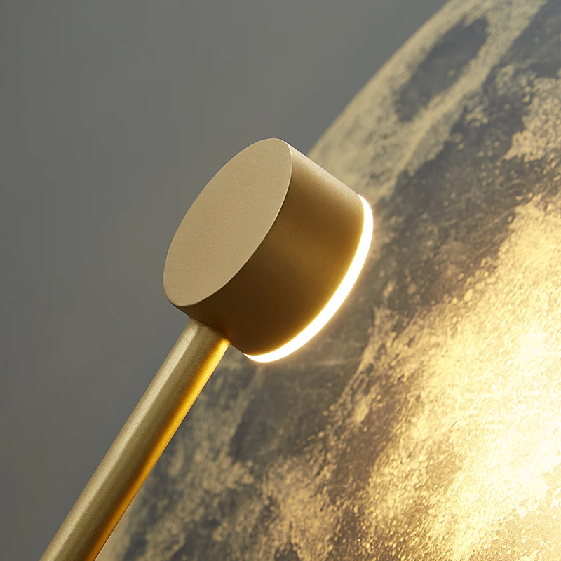 YEBMLP современный круглый настенный светильник для дома медь мрамор прикроватный