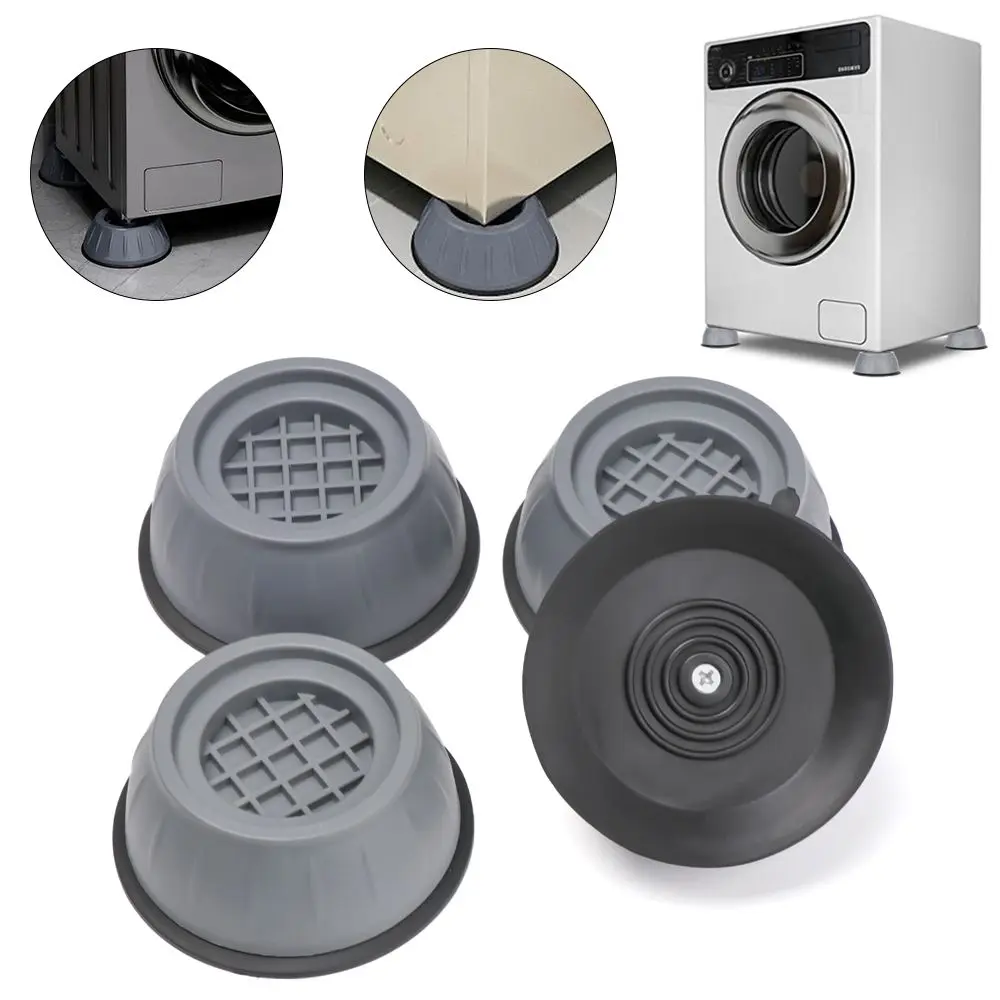 

Home Silent Anti Vibration Anti-Skid Damper Stand Furniture Raiser Support Refrigerator Base Washing Machine Feet Pads