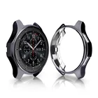 Силиконовый чехол для Samsung Galaxy Watch 46 мм 42 мм, чехол с гальваническим покрытием для Gear S3 Classic Frontier Gear, спортивный защитный чехол