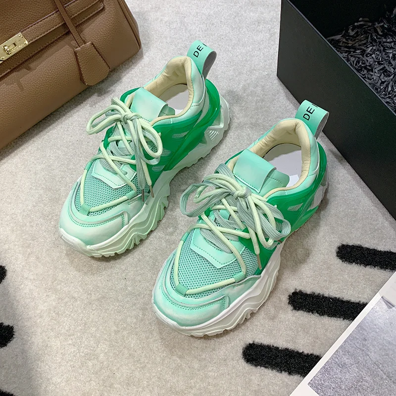 

Shoes Women's Summer Thick-soled Heightened Casual Mesh Breathable Running Hiking Sneakers Women Designer Shoes
