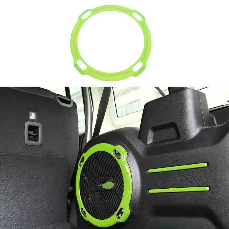 

Fit For Jeep Wrangler JL 2018-2021 Green Rear Trunk Speaker Frame Cover Trim 1X