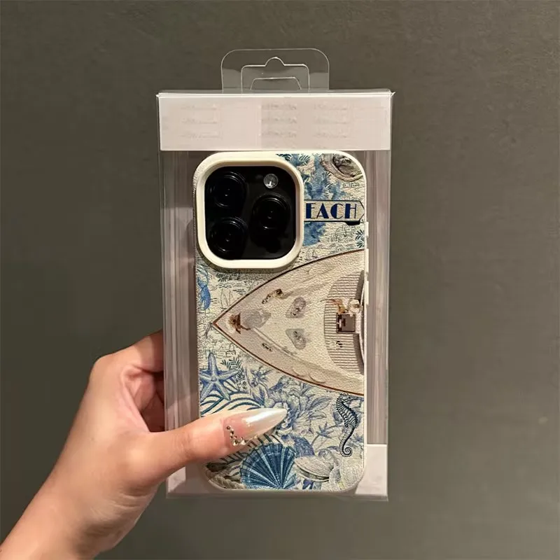 Фото Чехол для телефона с кожаным узором Ocean Lichee для Oppo A6X F31 A6 A5X A5 A60 A3X A3 A98 A79 A78 A58 A38 A2 A76 Pro 4G 5G Sailboat №4