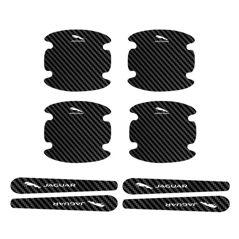 8 шт. наклейка на дверь автомобиля против царапин для Jaguar XE XF XJ XJL XKR XK F-Pace X-Type S-Type