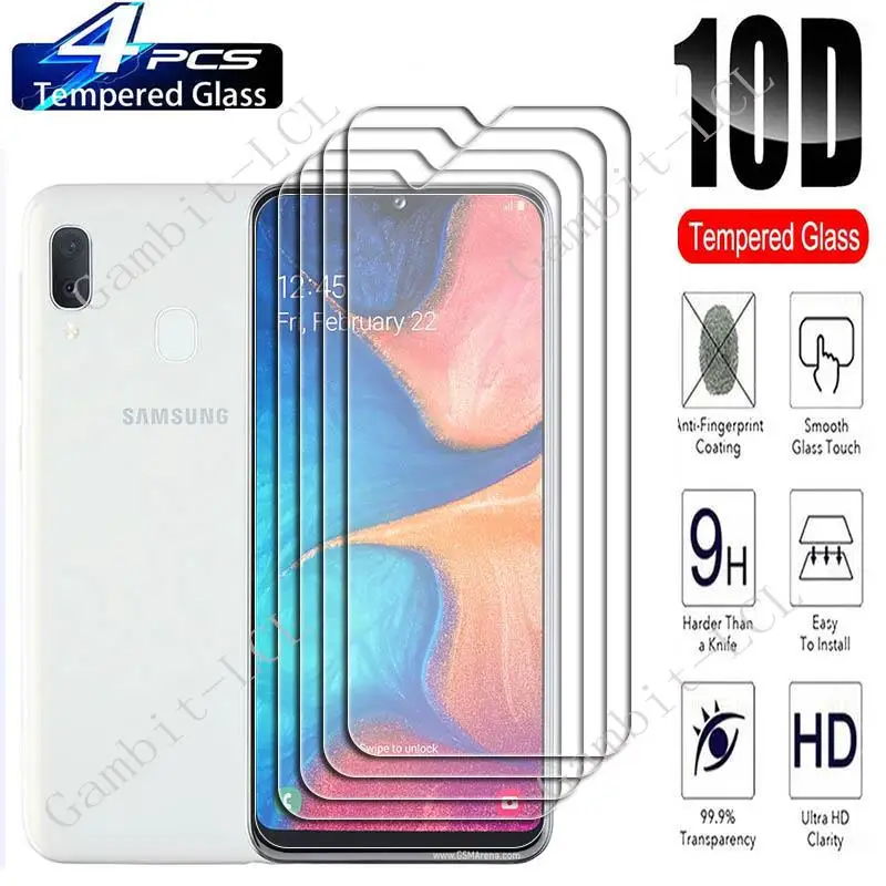 

Защитное закаленное стекло для Samsung Galaxy A20e 5,8 дюйма, 4 шт.