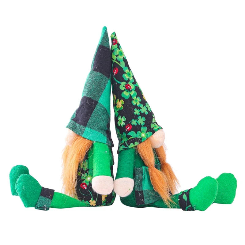 

Кукла без лица на День Св. Патрика, плюшевая игрушка Tomte Gnome, День Святого Патрика, Ирландия, Счастливый Эльф, плюшевый клевер, праздничное укр...