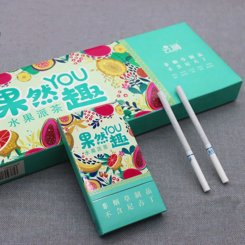 

New Arrival Multiple Flavors Blueberry Herbal Tea Smoke Women Men Healthy Cigarettes No Nicotine Tobacco Fruit Tea