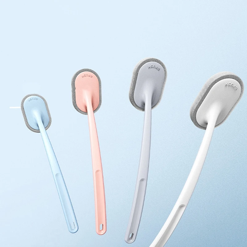 

Замените 2 вида насадок для щетки, зеркальная Чистящая Щетка с длинной ручкой унитаза