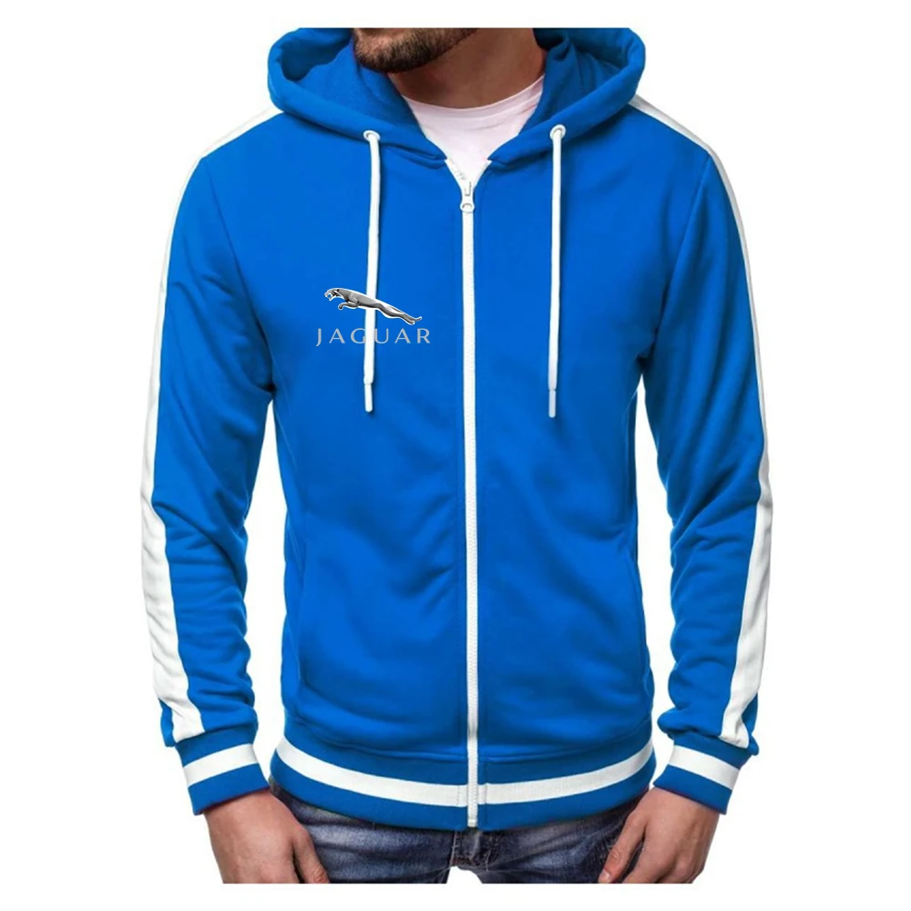 

JAGUAR 2022 New Unisex Men's Sweatshirt Cardigan Casual Sports Zip Hoodie Men's Jacket Slim Fit Zip Hoodie Men