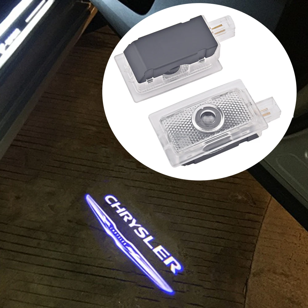 

2PCS Led For Chrysler 300 200 Sebring Lancia Thema Car Door Welcome Light logo Courtesy Laser Projector Door Ghost Shadow lamp