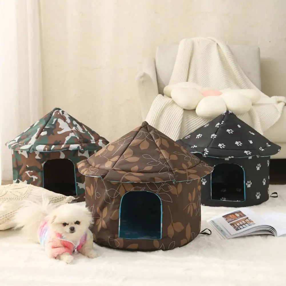 

Community Cat Shelter Durable Foldable Cat Dog House Soft Comfortable Shelter for Outdoor Indoor Use Keep Pet Warm Cozy Dog Nest