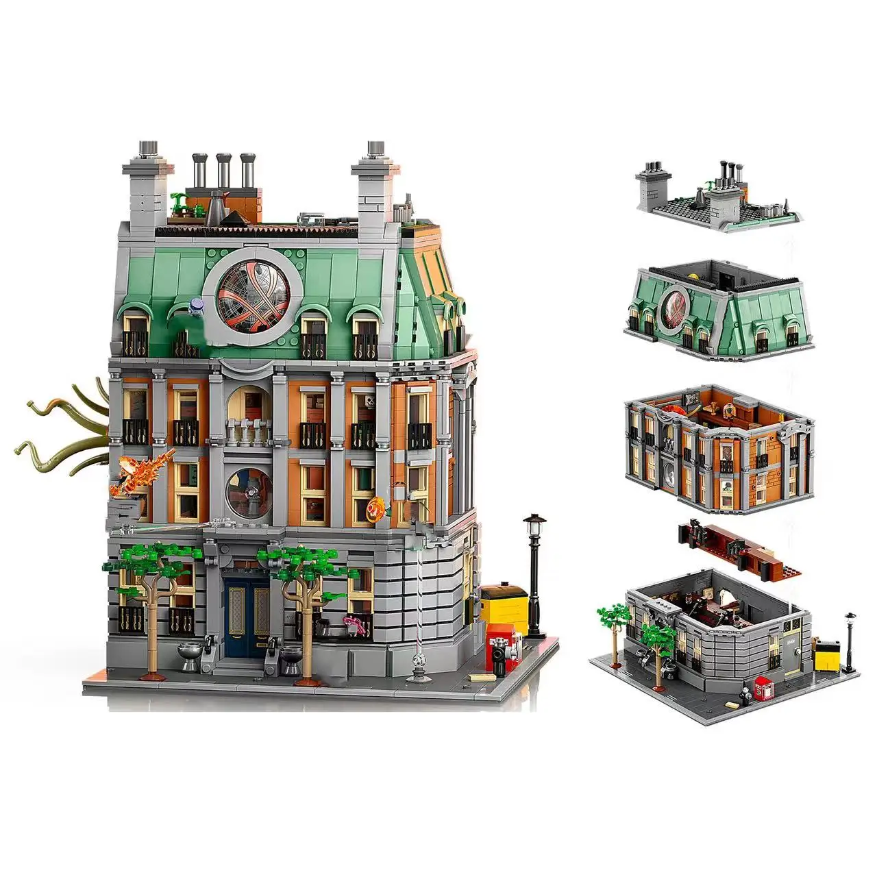 

2023 New 76218 Doctor Strange Sanctum Sanctorum Showdown Movie StreetView Building Block Bricks Kit MOC Toys Kids Christmas Gift