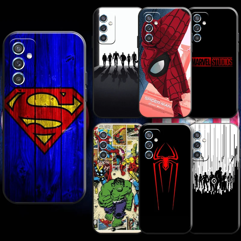 

Marvel Avengers Spider Man For Samsung A11 A21S A31 A32 A41 A51 A71 A52 A72 4G 5G Phone Case Soft Carcasa Black Funda Coque