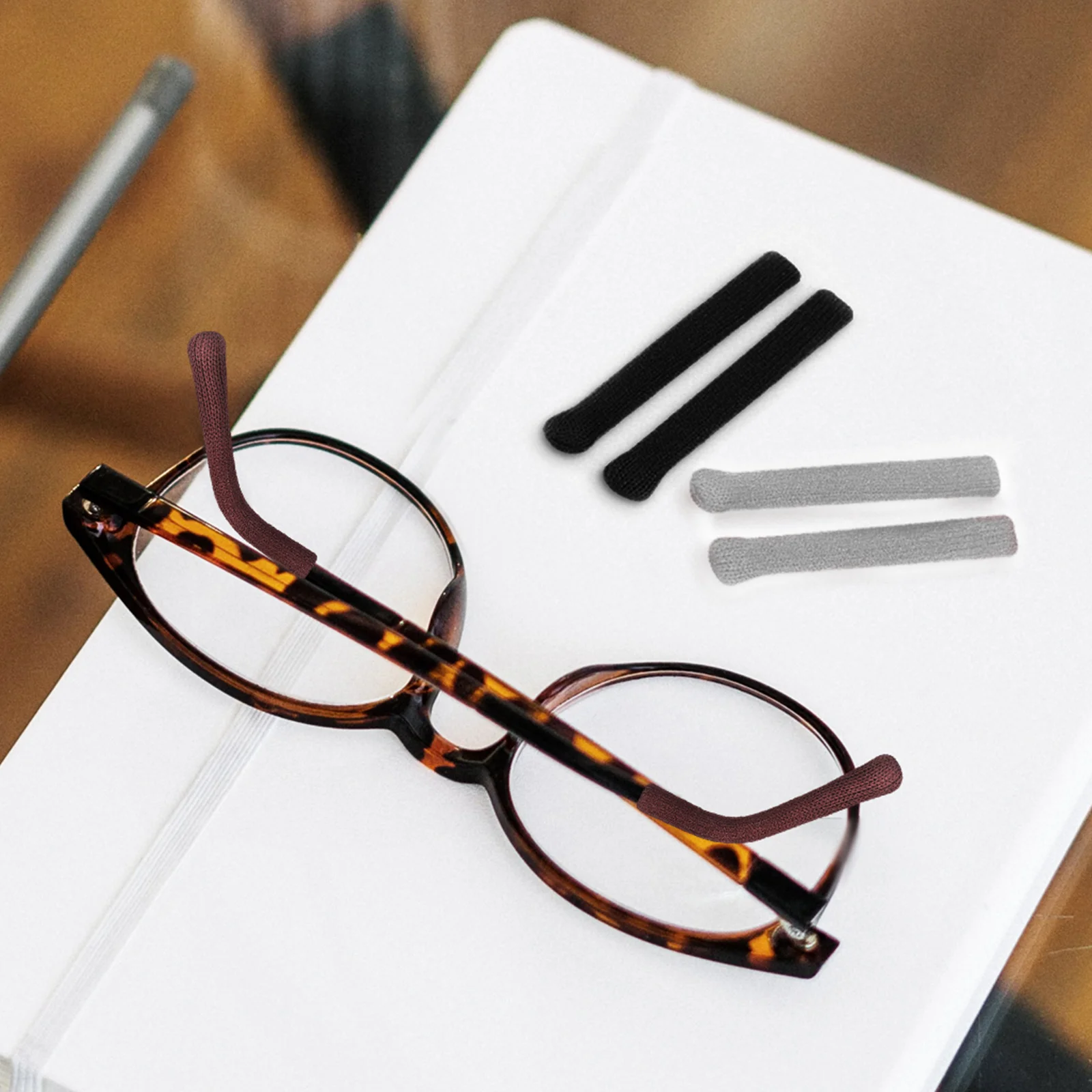 3 Pairs Spectacle Temples Eyeglass Eyeglasses Sleeve Pads Cushions Sleeves for Arms Grip