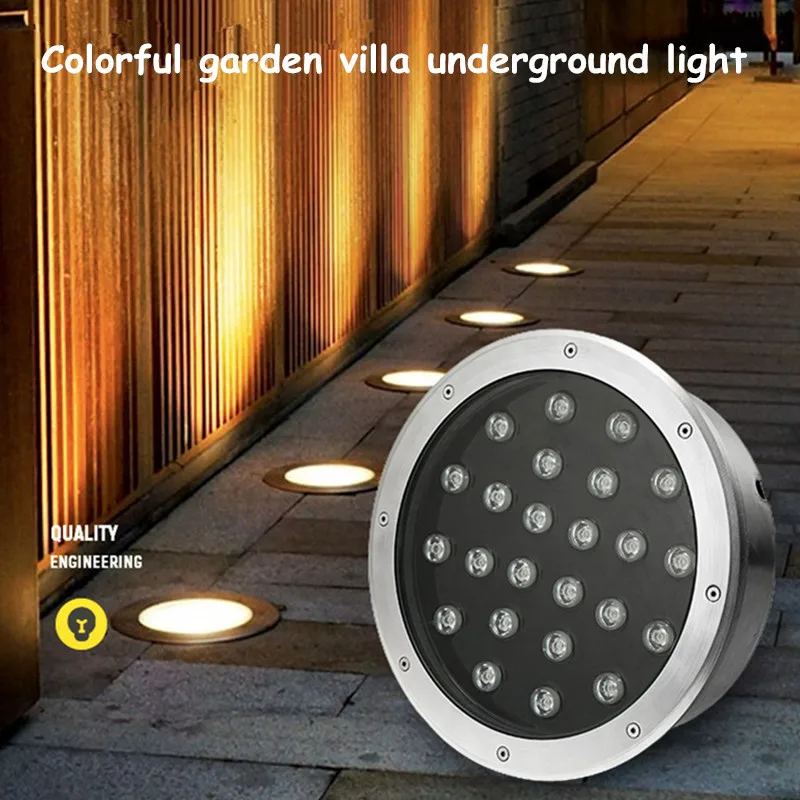 

Lawn Light Underground Light Led Outdoor Waterproof Recessed Garden Lights Colorful Garden Villa Ground Lights Spotlight 85-265v
