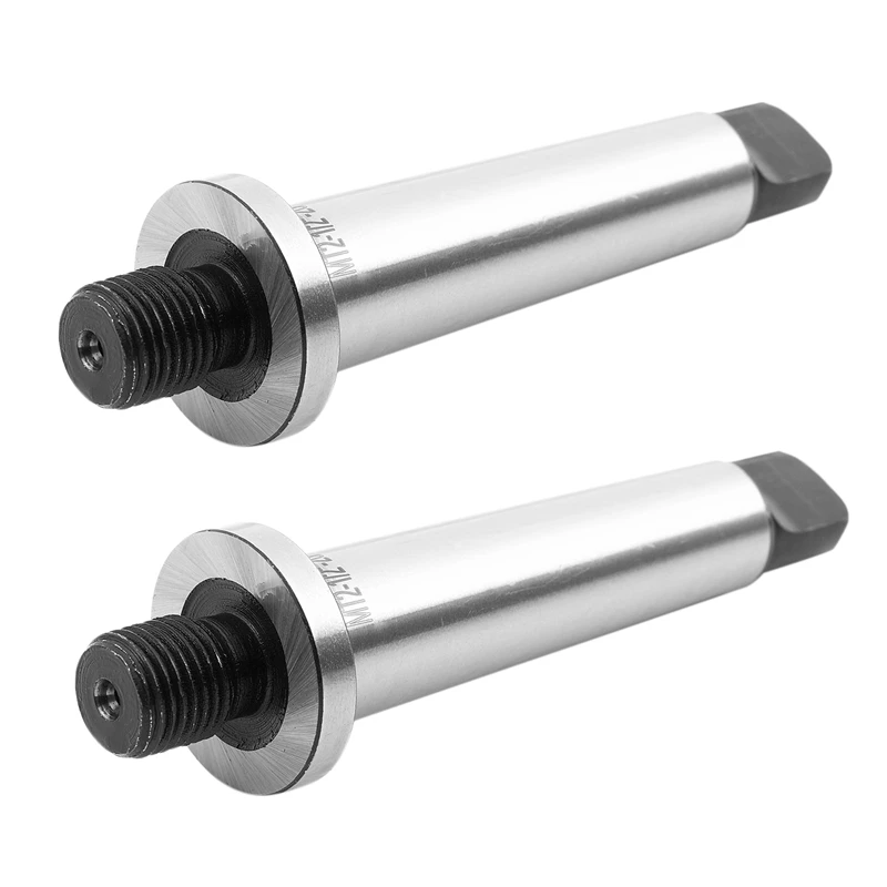 

AT14 2X 2Mt Shank To 1/2 Inch -20 Threaded Drill Chuck Arbor Hardened Morse Taper Mt2 Adapter