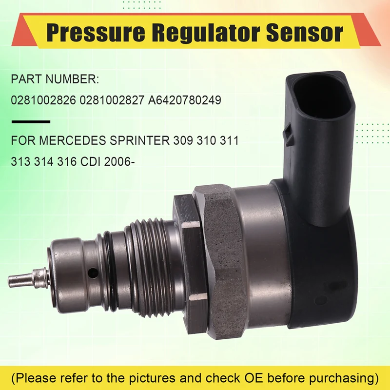 0281002827 Датчик регулятора давления автомобиля для Mercedes Benz Sprinter 309 310 311 313 314 316 CDI 2006-On